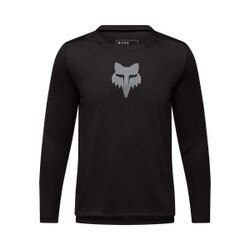 Fox Ranger Fox Head Long Sleeve Jersey Kids' in Black
